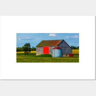Barn with a Red Door Posters and Art